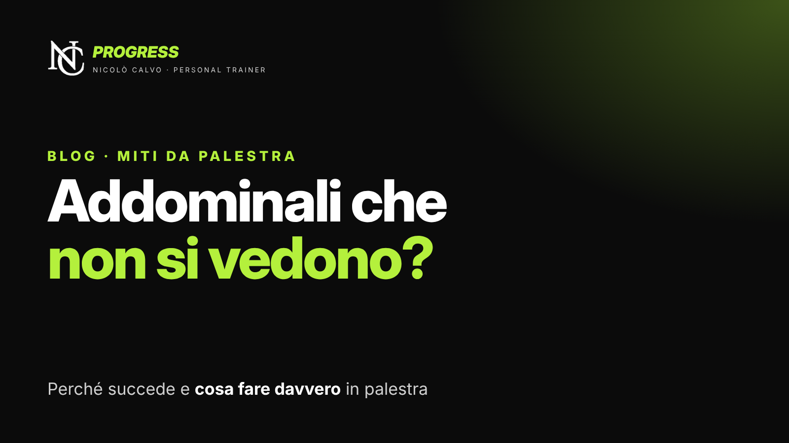 Addominali che non si vedono: perché succede e cosa fare davvero in palestra