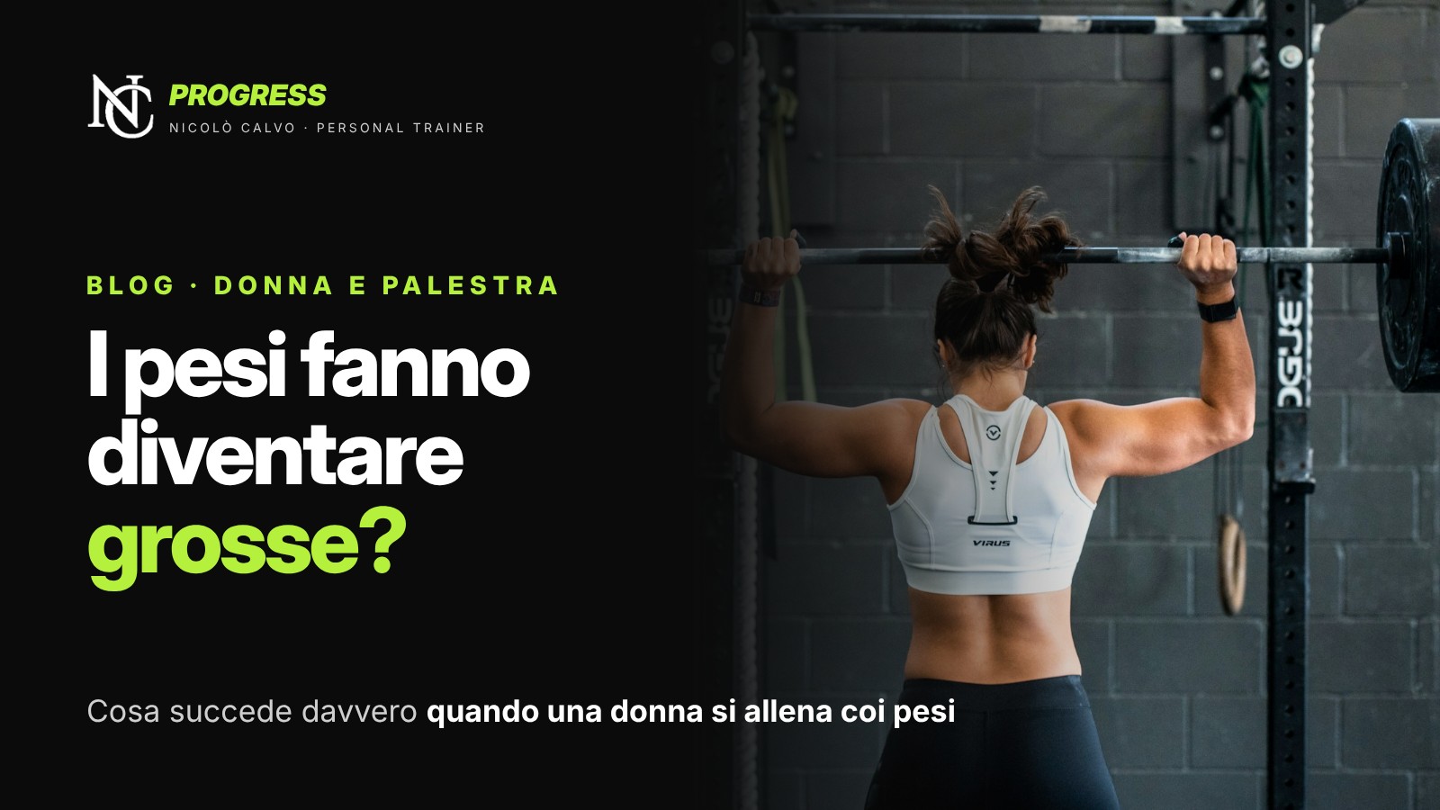 I pesi fanno diventare grosse? Cosa succede davvero quando una donna si allena coi pesi