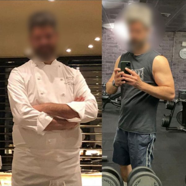 Trasformazione prima e dopo di Francesco